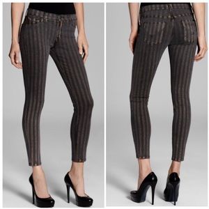 HUDSON Super Skinny Gold/Olive Mid Rise  Jeans 29